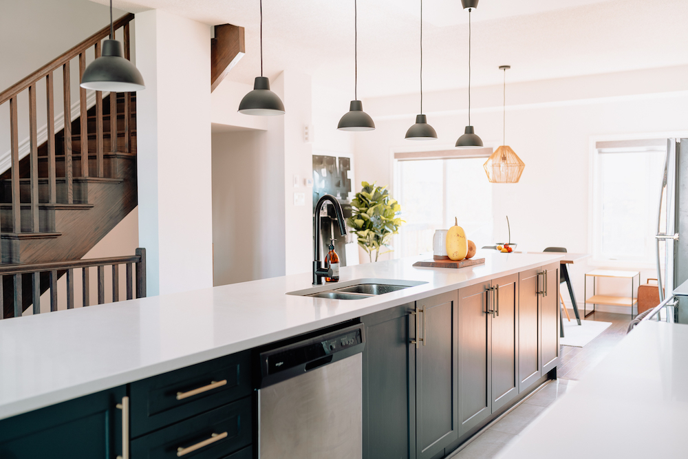 View of the island side.