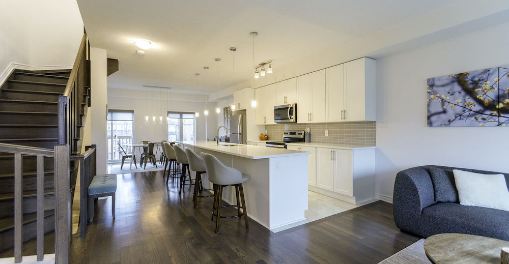 The kitchen as showed in the listing